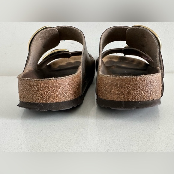 BIRKENSTOCK ARIZONA Sandal Slide Big Buckle Gold Metallic Size 42 US 11 Narrow - Picture 6 of 13